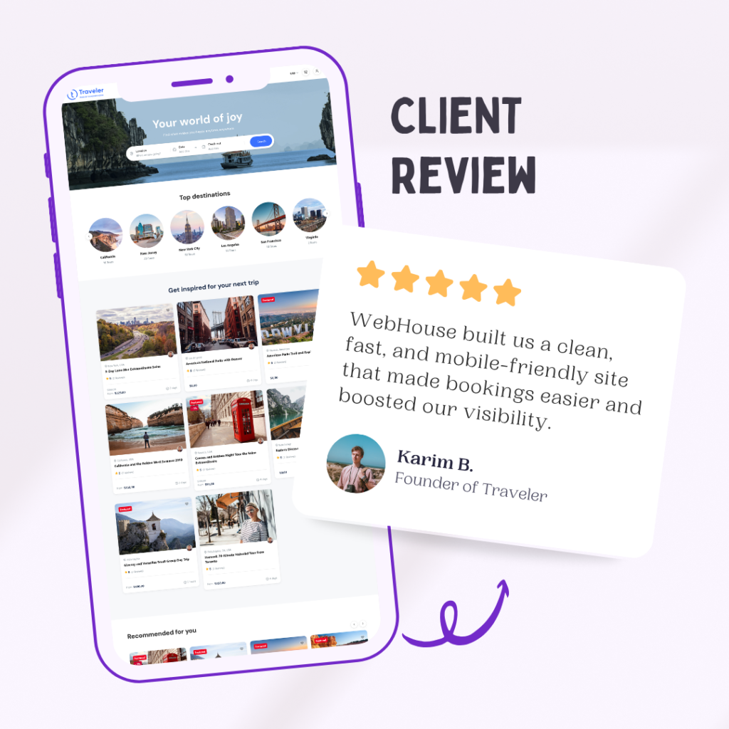 webhouse - projects - Travel Agency 1